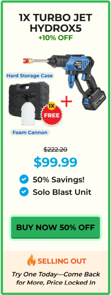 Hydrox5 Power Washer offer price 